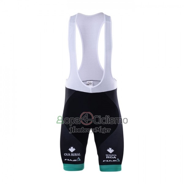 Caja Rural Ropa Ciclismo Culotte Corto 2018 Hombre Mangas Cortas Verde Blanco